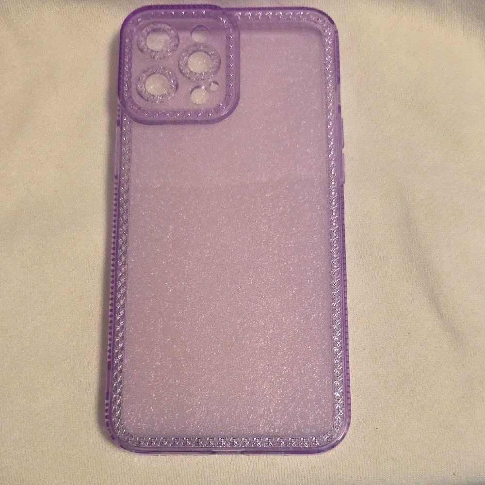 Purple Matte iPhone Case with Textured Border
